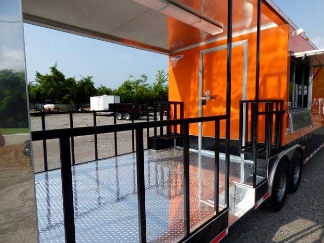 8.5′ x 30′ Concession Food Trailer Orange With Appliances — photo 15