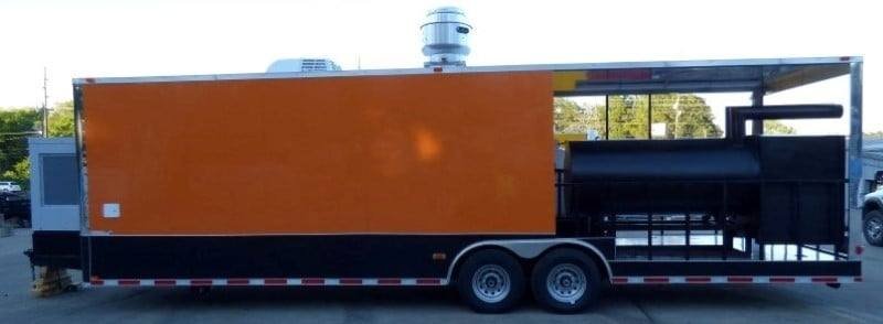 8.5′ x 30′ Concession Food Trailer Orange With Appliances — photo 4