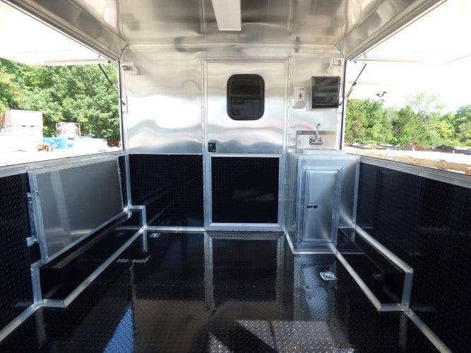 8.5′ x 20′ Concession Trailer Charcoal Gray BBQ Food Event Catering — photo 6