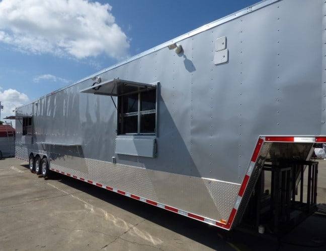 8.5′ x 49′ Silver Frost Concession Food Gooseneck Trailer — photo 13