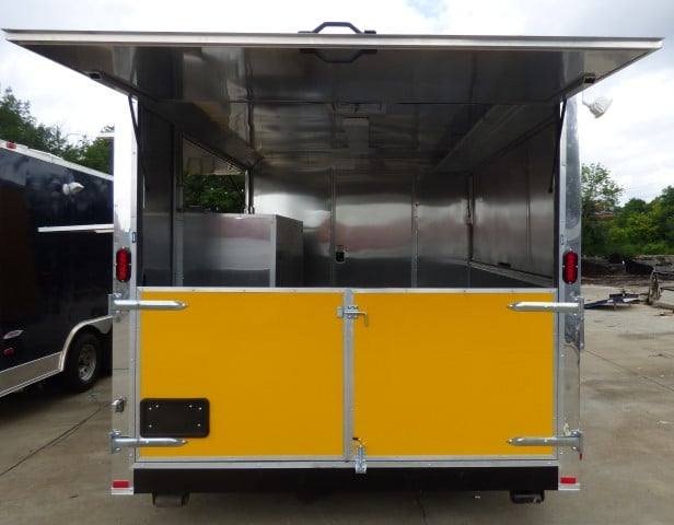 Concession Trailer 8.5′ X 20′ Yellow – BBQ Event Catering — photo 11
