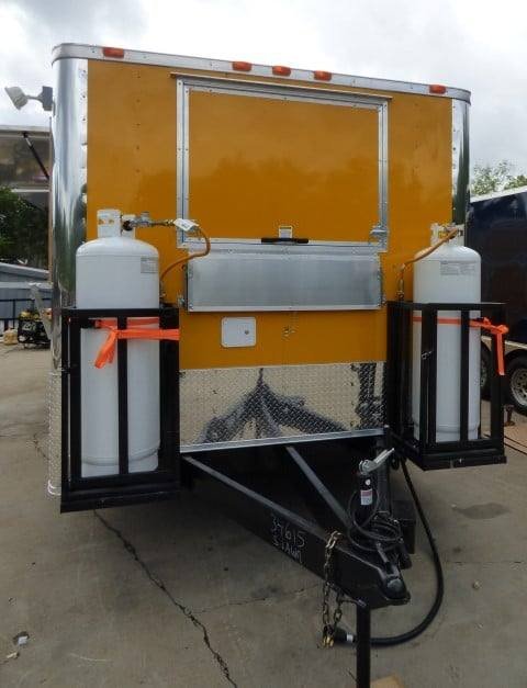 Concession Trailer 8.5′ X 20′ Yellow – BBQ Event Catering — photo 4