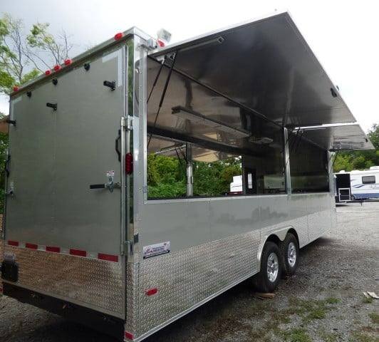 Concession Trailer 8.5′ X 26′ Dove Gray – Food Event Catering — photo 8