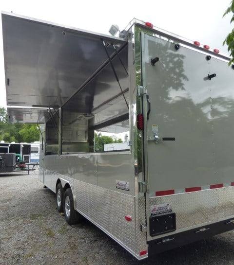 Concession Trailer 8.5′ X 26′ Dove Gray – Food Event Catering — photo 11