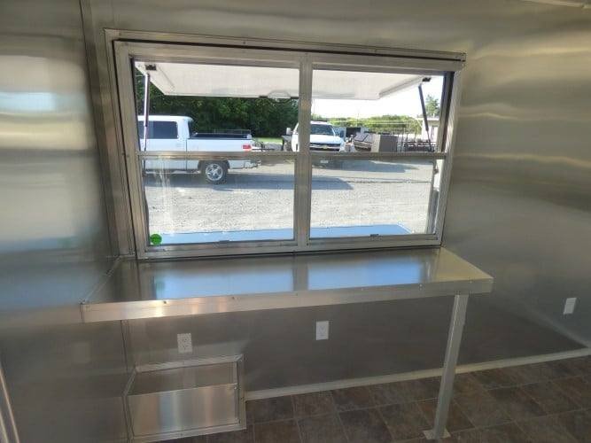 8.5′ x 22′ Concession White BBQ Food Event Catering Trailer — photo 15