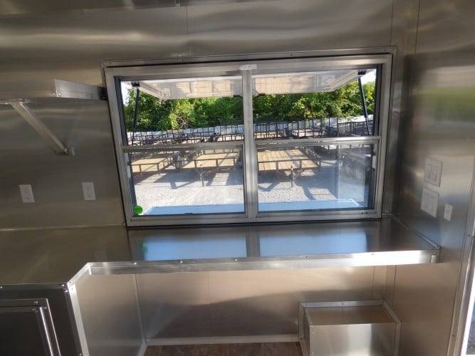 8.5′ x 22′ Concession White BBQ Food Event Catering Trailer — photo 8