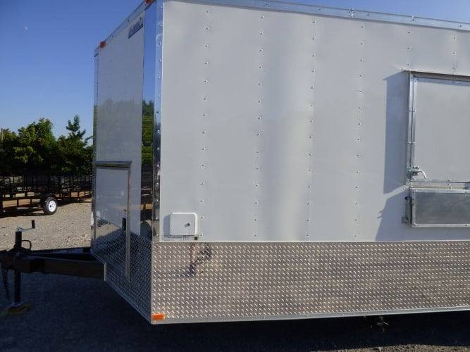 8.5′ x 22′ Concession White BBQ Food Event Catering Trailer — photo 12