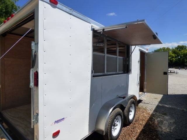 Concession Trailer 7’x16′ White with serving window — photo 5