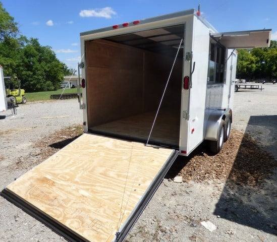 Concession Trailer 7’x16′ White with serving window — photo 4