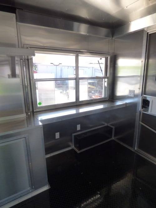 8.5′ x 30′ Concession Red BBQ Food Trailer With Appliances — photo 9