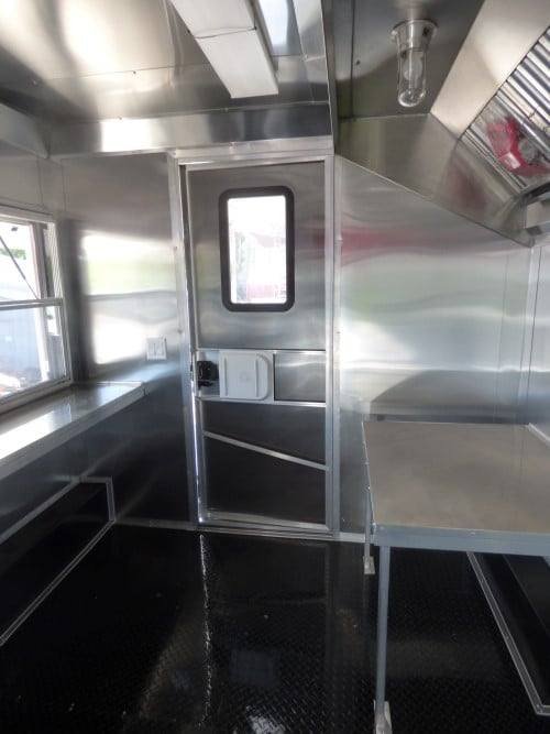 8.5′ x 30′ Concession Red BBQ Food Trailer With Appliances — photo 15