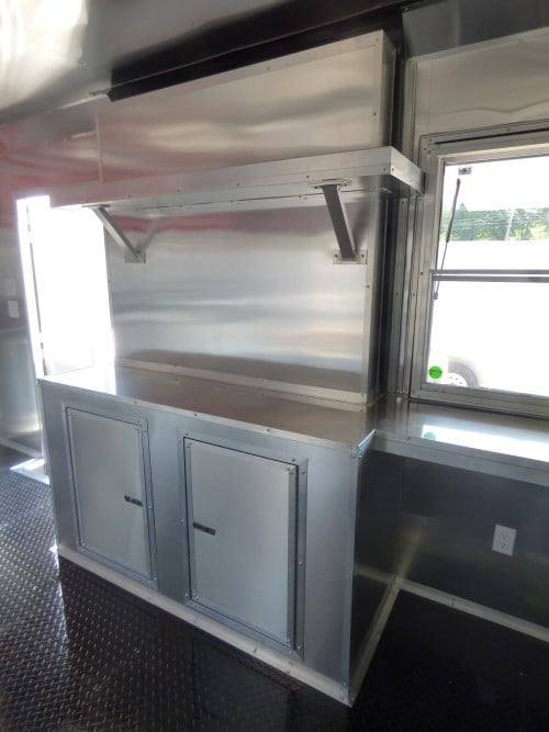 8.5′ x 30′ Concession Red BBQ Food Trailer With Appliances — photo 8