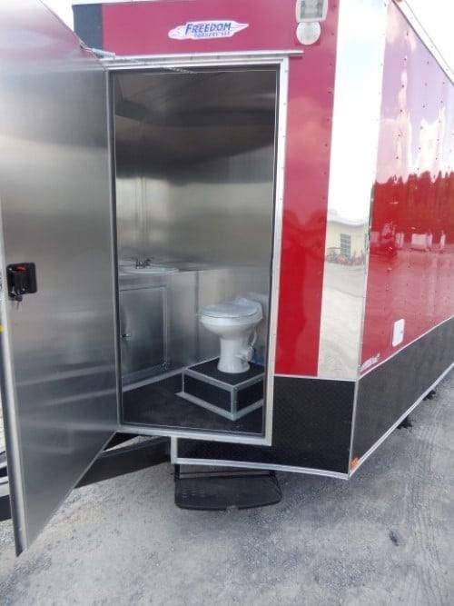 8.5′ x 26′ Concession BBQ Food Trailer Red Catering Event — photo 10