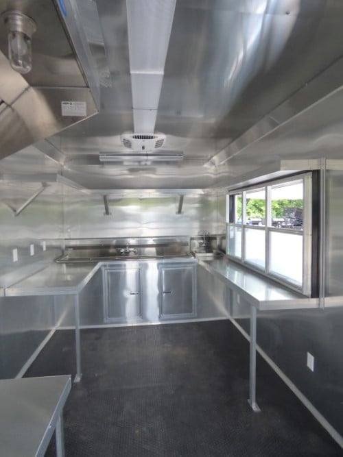 8.5′ x 26′ Concession BBQ Food Trailer Red Catering Event — photo 7
