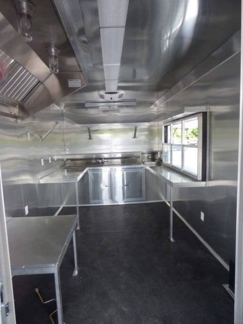8.5′ x 26′ Concession BBQ Food Trailer Red Catering Event — photo 2