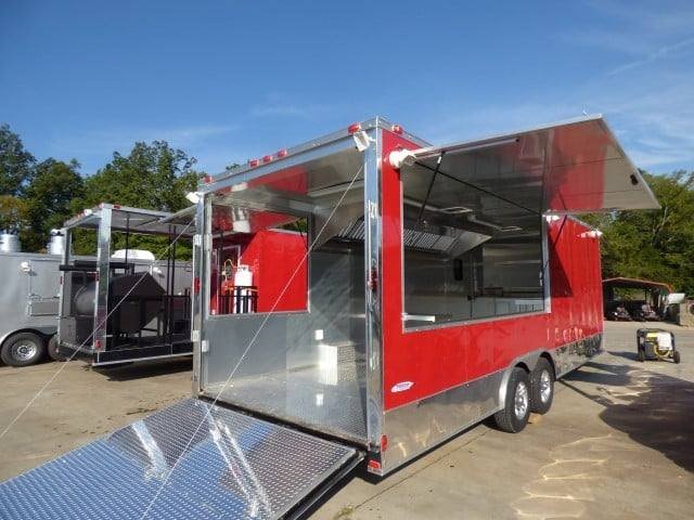 8.5′ x 24′ Victory Red Event Vending Concession Food Trailer — photo 7