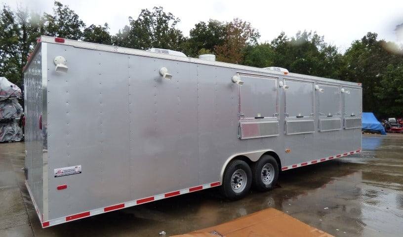 8.5′ x 30′ Silver Frost Concession Food Trailer With Appliances — photo 3