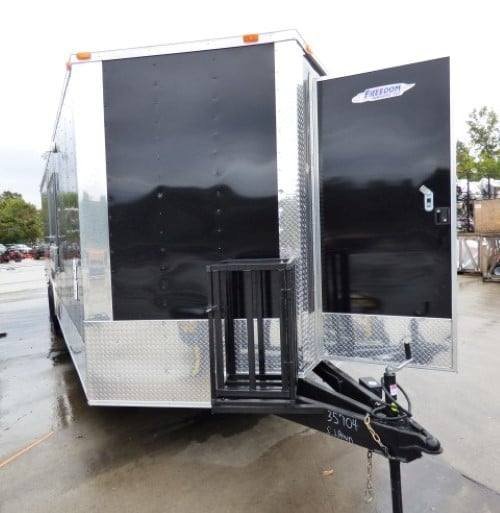 8.5′ x 27′ Concession Trailer Black BBQ Catering Event Trailer — photo 3