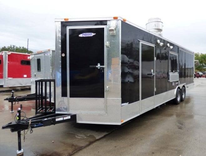 8.5′ x 27′ Concession Trailer Black BBQ Catering Event Trailer — photo 8