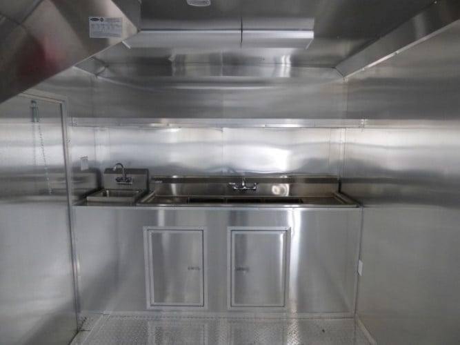 8.5′ x 27′ Concession Trailer Black BBQ Catering Event Trailer — photo 7