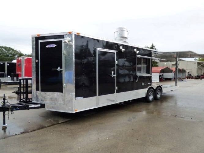 8.5′ x 27′ Concession Trailer Black BBQ Catering Event Trailer — photo 10