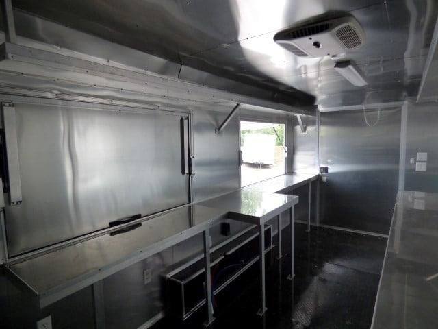 8.5′ x 18′ Black Catering Event Concession Food Trailer — photo 3