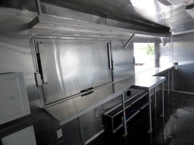 8.5′ x 18′ Black Catering Event Concession Food Trailer — photo 15