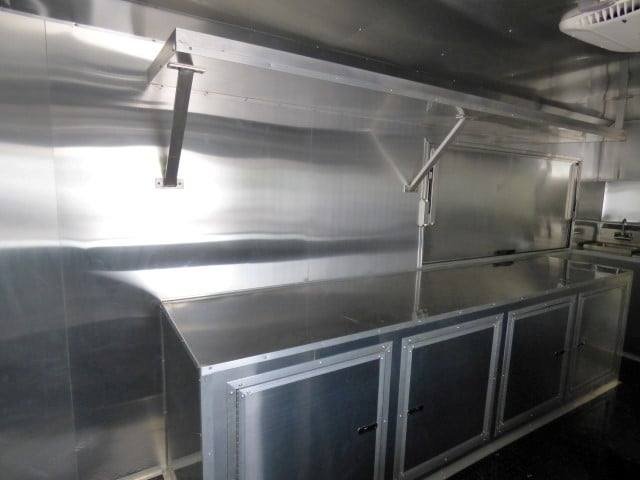 8.5′ x 18′ Black Catering Event Concession Food Trailer — photo 10