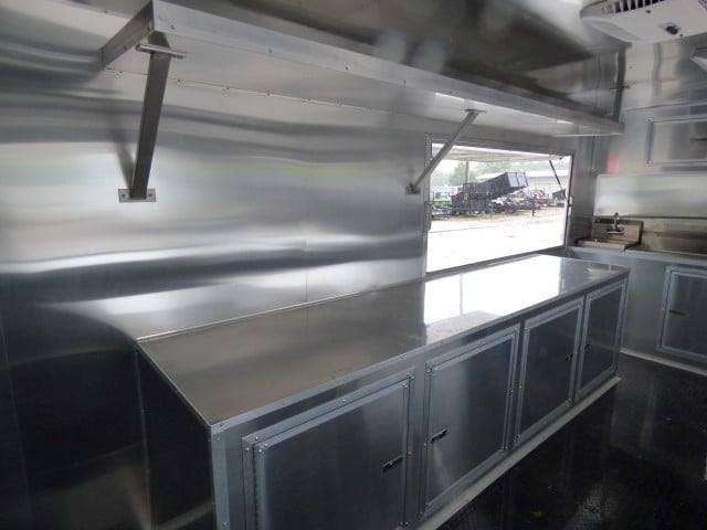 8.5′ x 18′ Black Catering Event Concession Food Trailer — photo 5