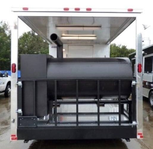 8.5′ x 28′ Concession Food Trailer White BBQ Catering Event — photo 12