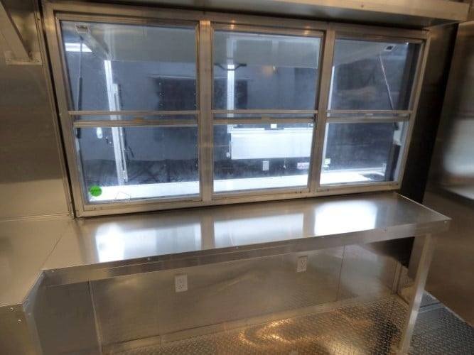 8.5′ x 28′ Concession White BBQ Trailer With Appliances — photo 5
