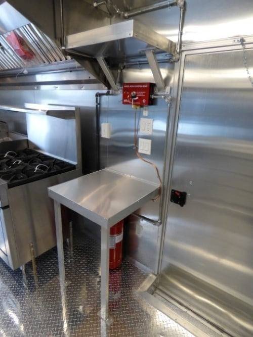 8.5′ x 28′ Concession Food Trailer White BBQ Catering Event — photo 15