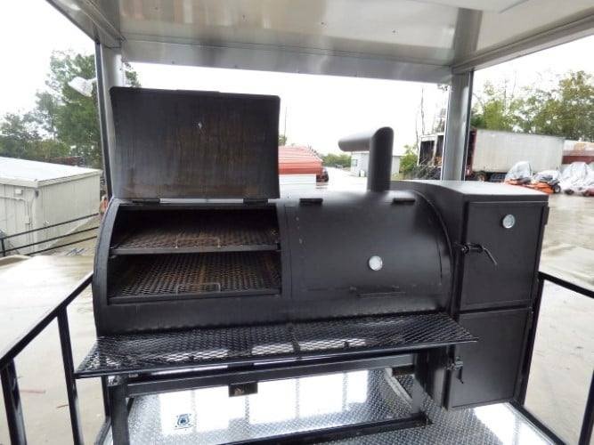 8.5′ x 28′ Concession Food Trailer White BBQ Catering Event — photo 13