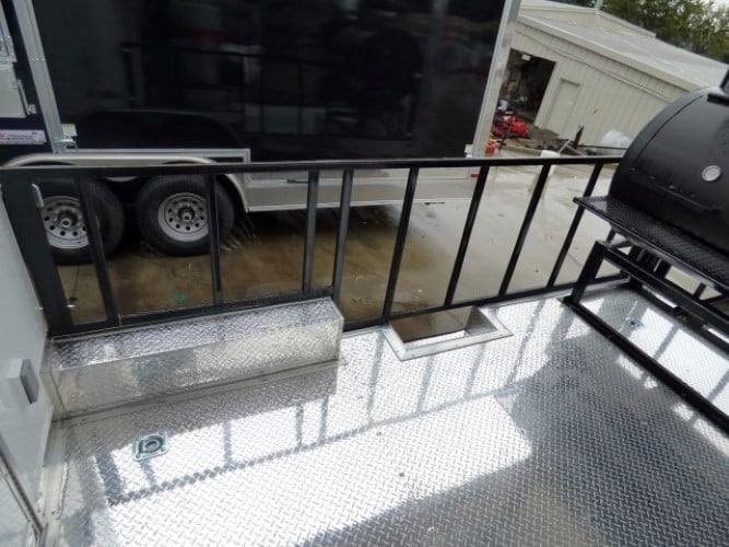 8.5′ x 28′ Concession Food Trailer White BBQ Catering Event — photo 7