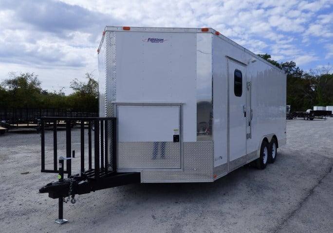 8.5′ x 18′ White Event Catering Concession Food Trailer — photo 3