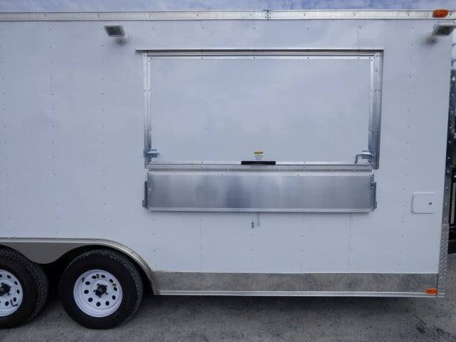 8.5′ x 18′ White Event Catering Concession Food Trailer — photo 13