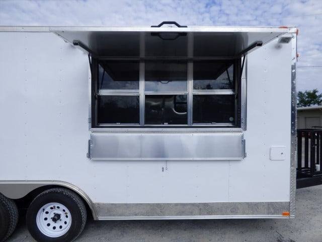 8.5′ x 18′ White Event Catering Concession Food Trailer — photo 6