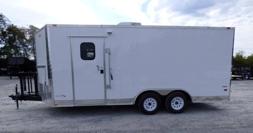 8.5′ x 18′ White Event Catering Concession Food Trailer — photo 10