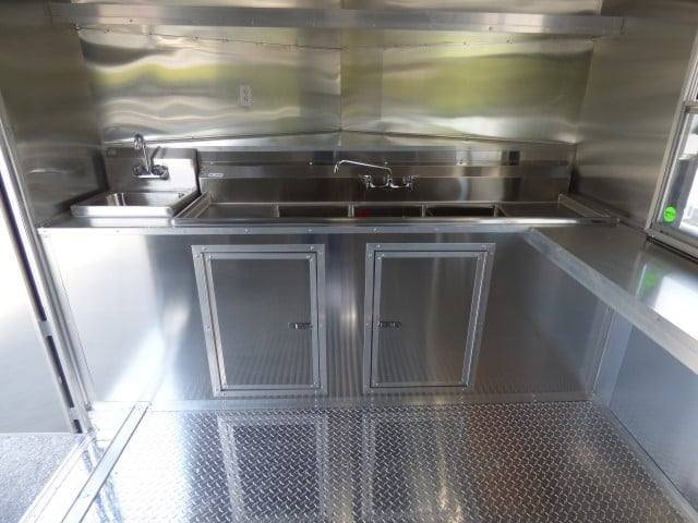 8.5′ x 18′ White Event Catering Concession Food Trailer — photo 4
