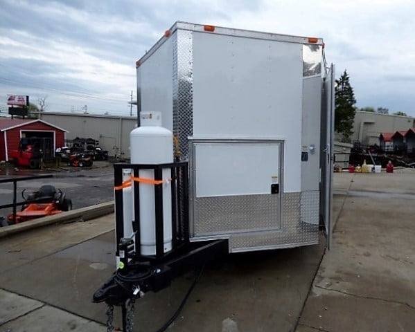 8.5′ x 18′ White Catering Event Concession Food Trailer With Appliances — photo 8