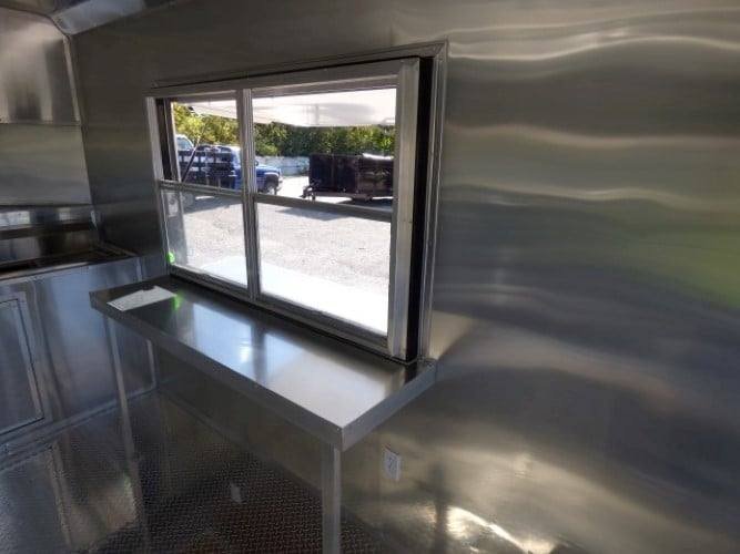 8.5′ x 22′ Concession Trailer White Catering Event Trailer — photo 5