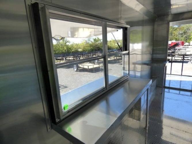 8.5′ x 22′ Concession Trailer White Catering Event Trailer — photo 10
