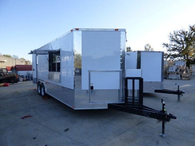 8.5′ x 22′ Concession Trailer White Catering Event Trailer — photo 13