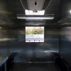 8.5 x 17 red BBQ trailer porch style with sink package - view 11
