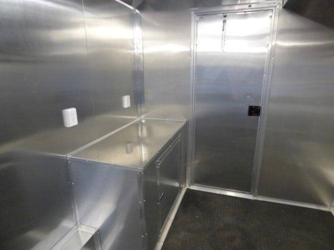 8.5′ x 28′ Black Concession BBQ Food Event Catering Trailer — photo 5
