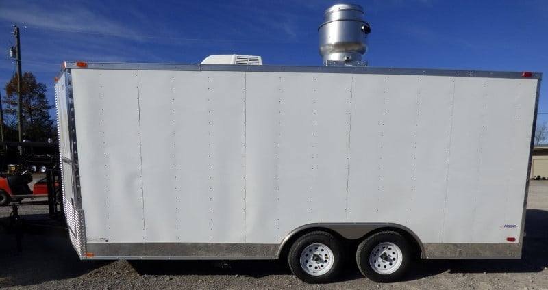 8.5′ x 18′ Concession Trailer White Catering Event — photo 6