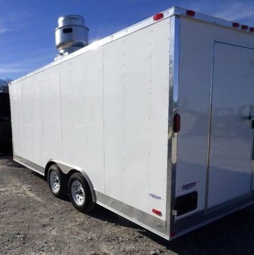 8.5′ x 18′ Concession Trailer White Catering Event — photo 4