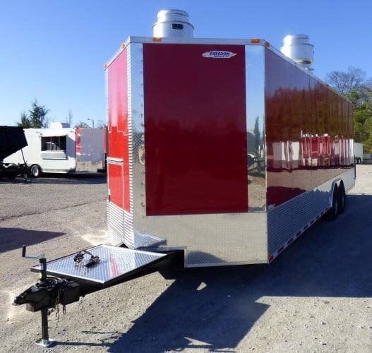 8.5′ x 28′ Concession Food Trailer Red Catering Event — photo 8