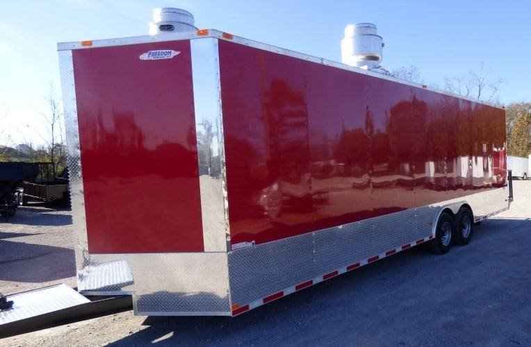 8.5′ x 28′ Concession Food Trailer Red Catering Event — photo 13