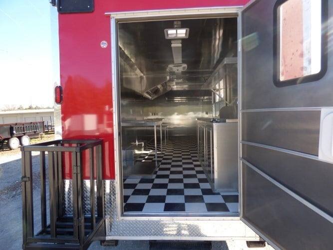 8.5′ x 28′ Concession Food Trailer Red Catering Event — photo 2